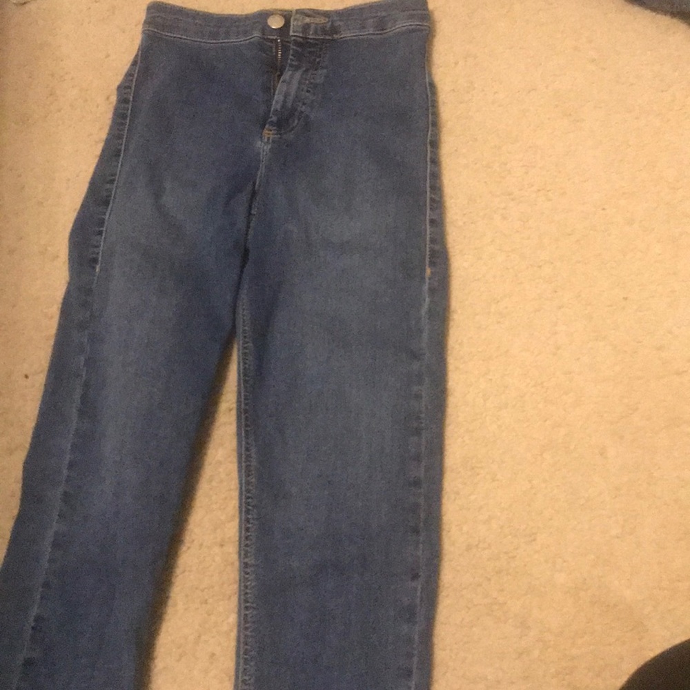 topshop high rise jeans